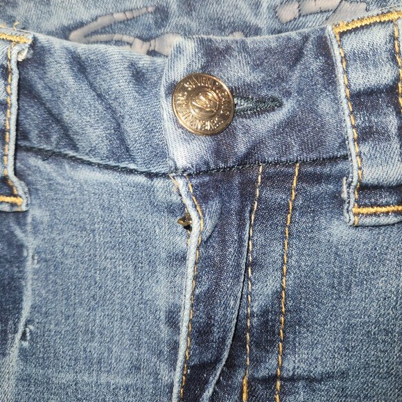 SEVEN7 Brand Slim Boot Cut Jeans Size 6 Cowgirl Style - Picture 6 of 13
